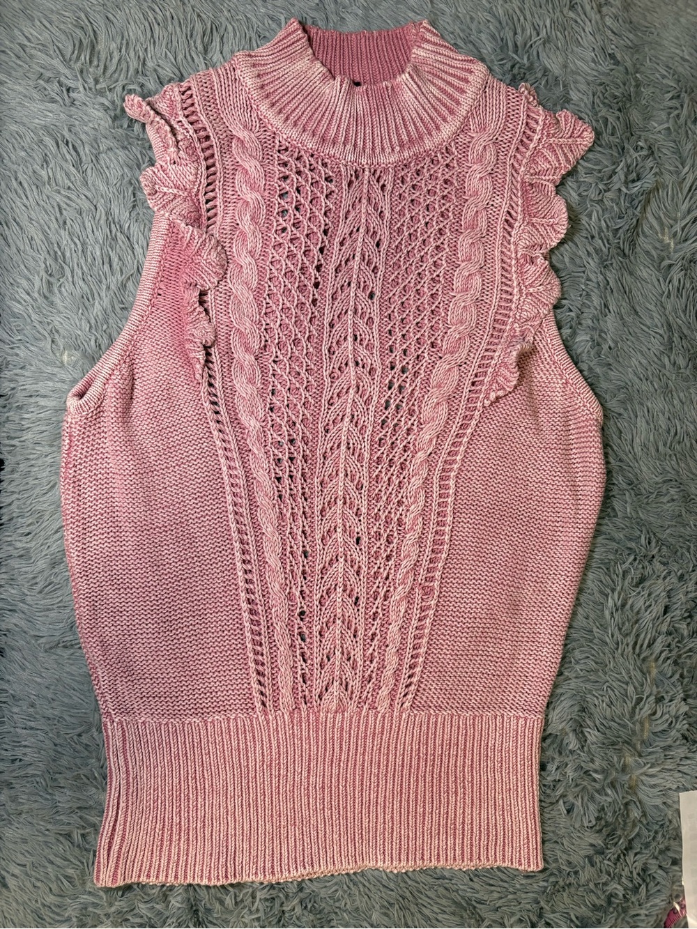 White House Black Market Mock Neck Sleeveless Sweater